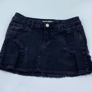 ✨WET SEAL✨Distressed Denim Skirt